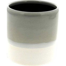 C.POT D10.3 H10.5CM TAUPE