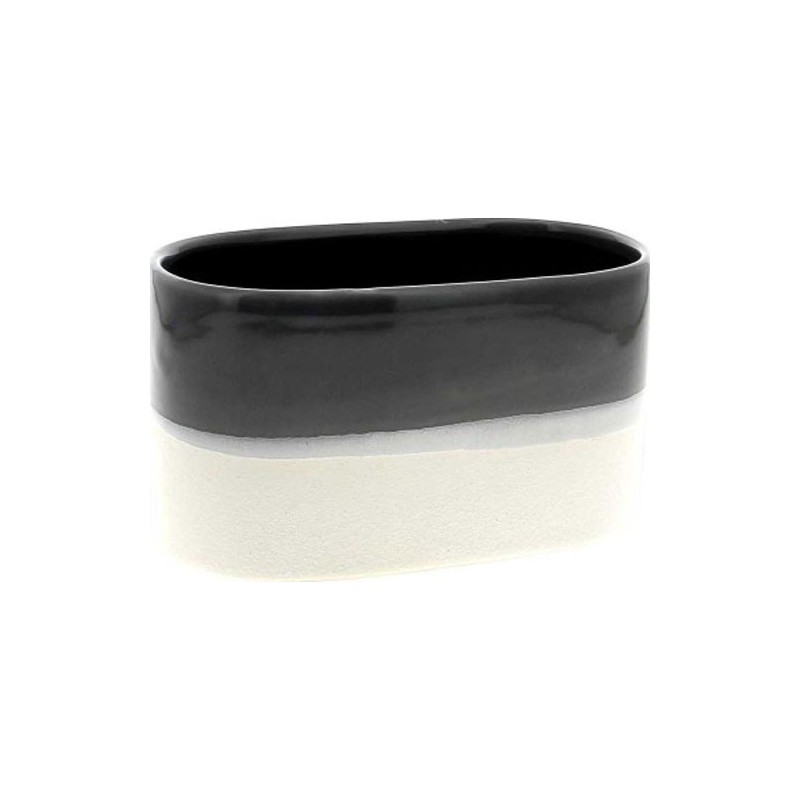 JARDINIERE 19.5*10.5 H10.8CM GRIS