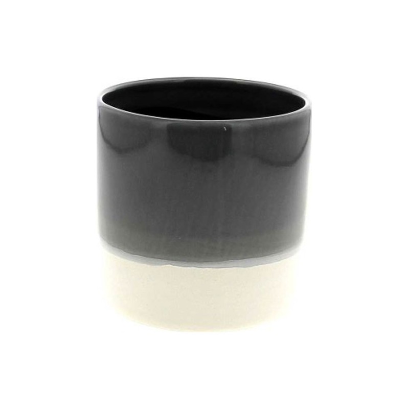 C.POT ORCHID12 D13.3 H12.5CM GRIS