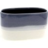 JARDINIERE 19.5*10.5 H10.8CM BLEU