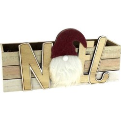 JARDINIERE NOEL 28*8.6 H13.9CM