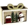 JARDI BOIS 15*8.5 H12CM BONHOMME DE NEIGE