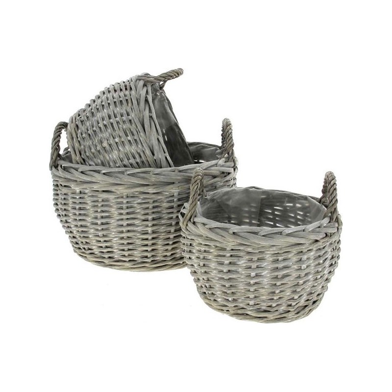 VANNERIE S/3 L30H17 M25H15 S20H13 GRIS