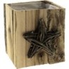 CARRE BOIS 14X14 H14CM NATUREL  NOEL