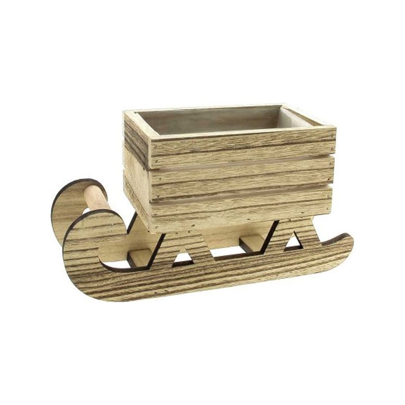 TRAINEAU BOIS NATUREL 14*9.5H7/13.5 B:23*8