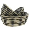 VANNERIE OVALE S/3 S:21*12H8 M:26*19H10 L:31*24H12 NATUREL/GRIS
