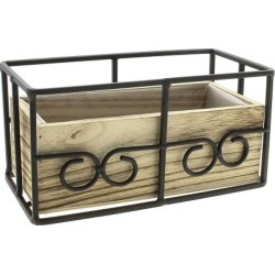 DECO ZINC + BOIS 22.5*10.5...