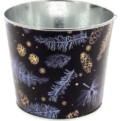 C.POT PIN D11.5 H9.5CM BLEU...