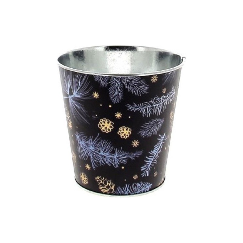 C.POT PIN D11 H11CM BLEU  NOEL