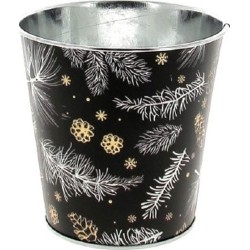 C.POT PIN D11 H11CM NOIR  NOEL