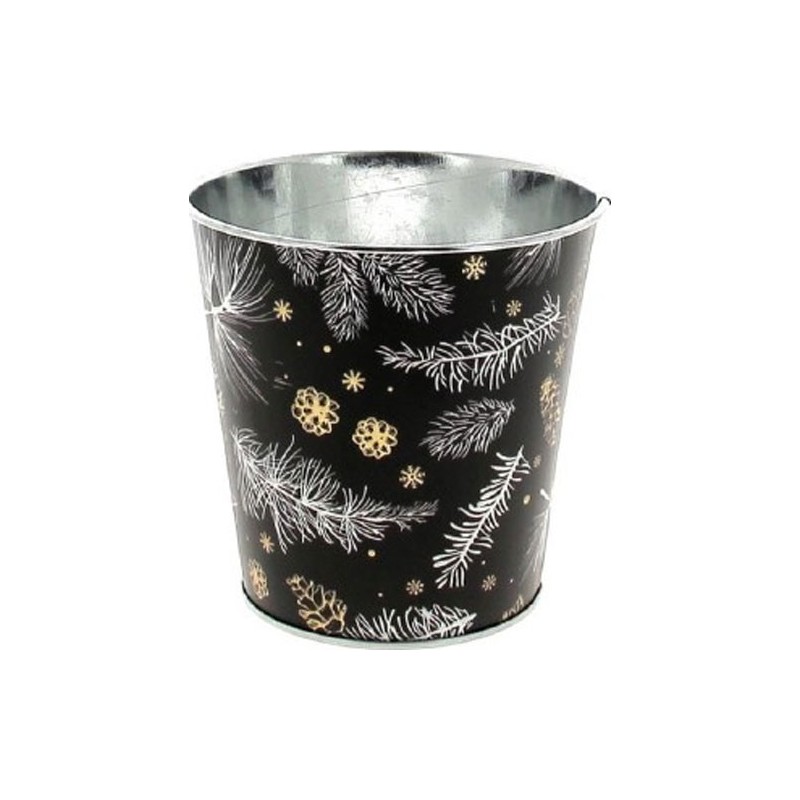 C.POT PIN D11 H11CM NOIR  NOEL