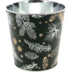 C.POT PIN D11 H11CM VERT  NOEL