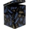 BOITE PIN 12X12 H14.3CM BLEU  NOEL