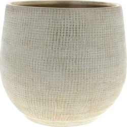 C.POT D22 H20CM OR TISSE