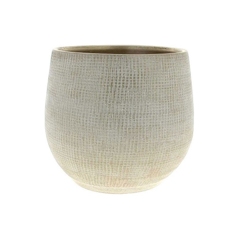 C.POT D22 H20CM OR TISSE