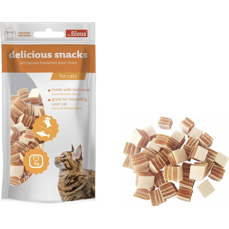 FILOU CUBES POULET POISSON 50 GR