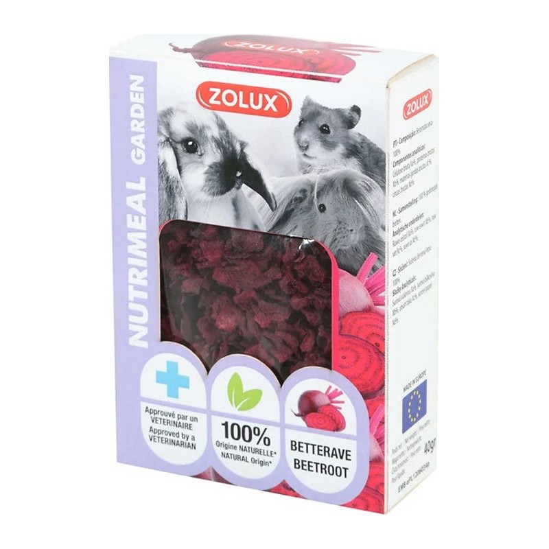 SNACK NUTRIMEAL GARDEN BETTERAVE 40GR** Zolux     ( 10pcs / ctn )