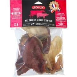 MIX OREILLE DE PORC /BOEUF X 8