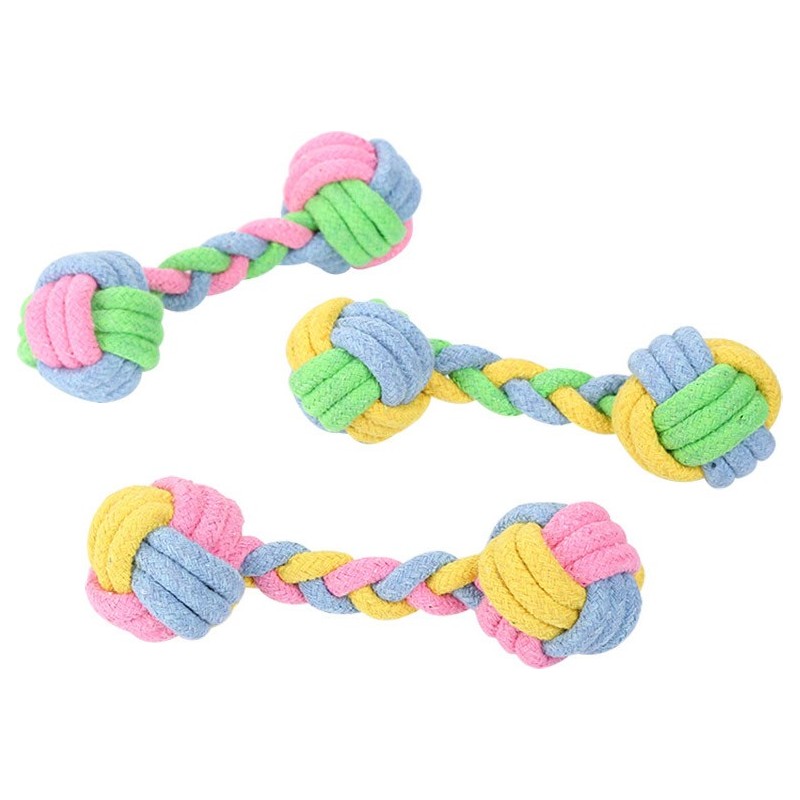 JOUET CORDE  ARC EN CIEL