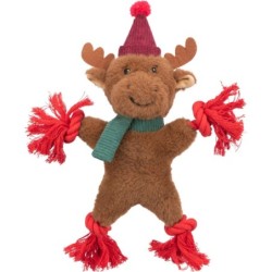 JOUET RENNE PELUCHE/CORDE...