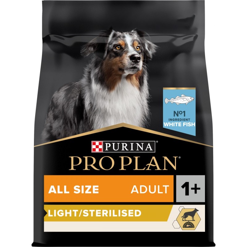 PROPLAN LIGHT STERILISE POISSON 3 KG