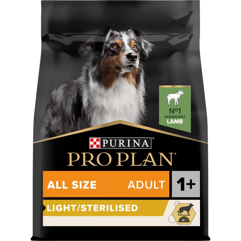 PROPLAN LIGHT STERILISE AGNEAU 3KG