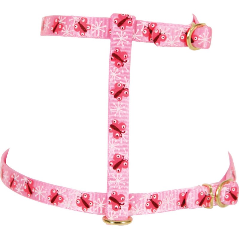 HARN NYL CHAT BUTTERFLY 10MM ROSE