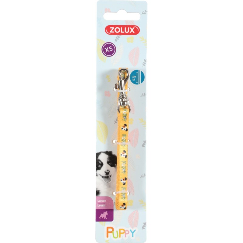 LAISSE PUPPY MASCOT 8MM JAU