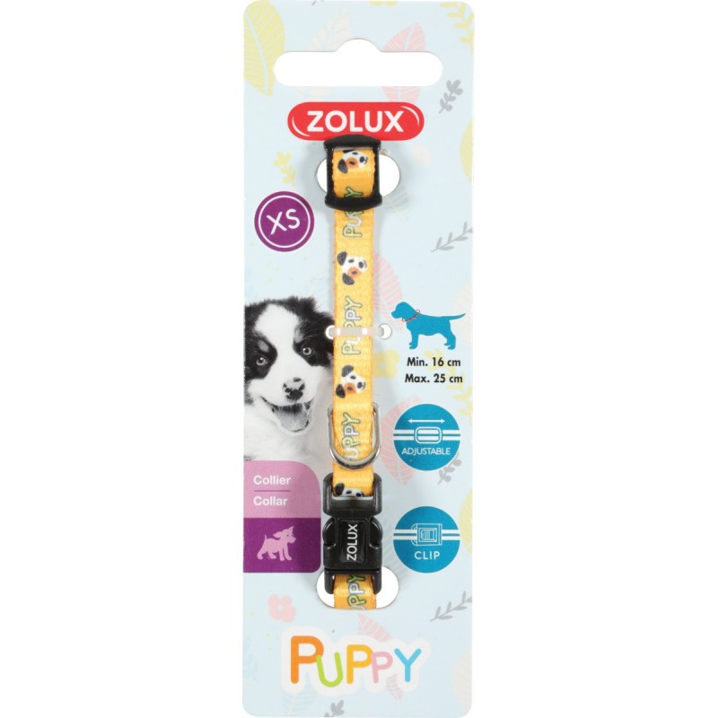 COLLIER PUPPY MASCOT 8MM JAU