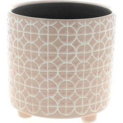 C.POT ROSE D14 H14 CM