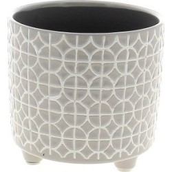 C.POT TAUPE D12 H11.5 CM