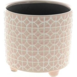 C.POT ROSE D12 H11.5 CM