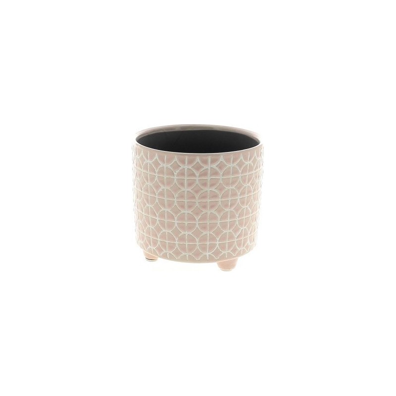 C.POT ROSE D12 H11.5 CM