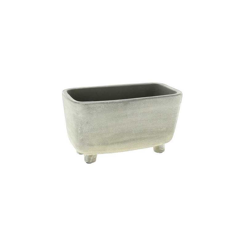 JARDINIERE MAFRA BEIGE 17*10 H10CM