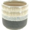C.POT GRIS D12.5 H11CM