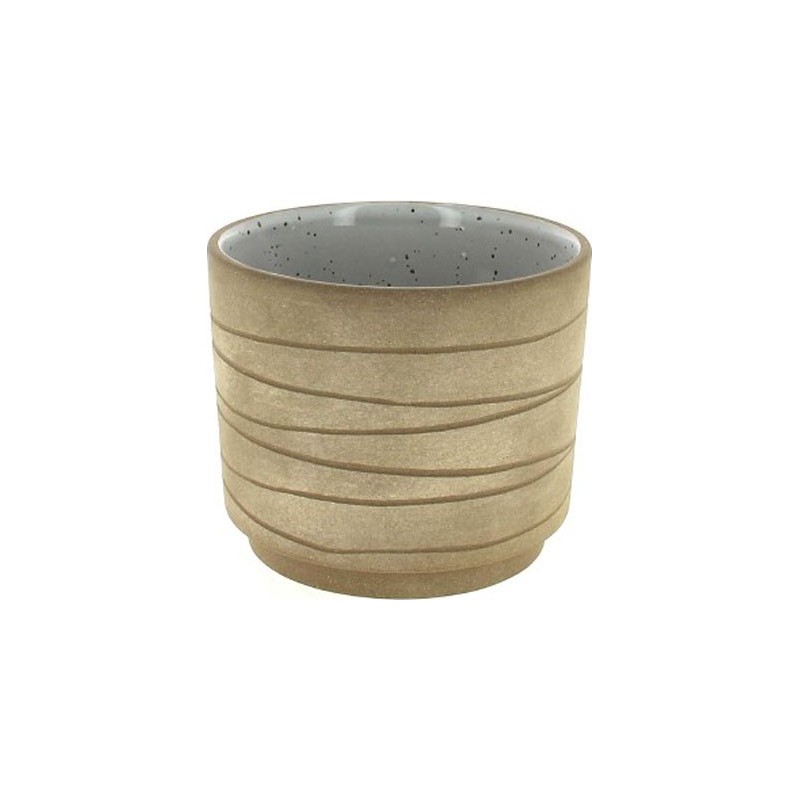 C.POT TAUPE D14 H11.5CM
