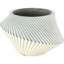 GRIS C.POT D26 H15.2CM