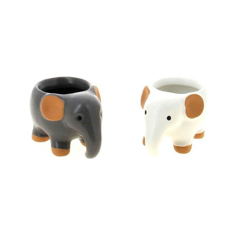 ASST 2 C.POT ELEPHANT 13*8 H7.5 POT D6