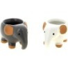ASST 2 C.POT ELEPHANT 13*8 H7.5 POT D6