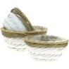 VANNERIE OVALE S/3 GRIS/BLANC S:32*24H15 M:27*20H14 S:23*16H13