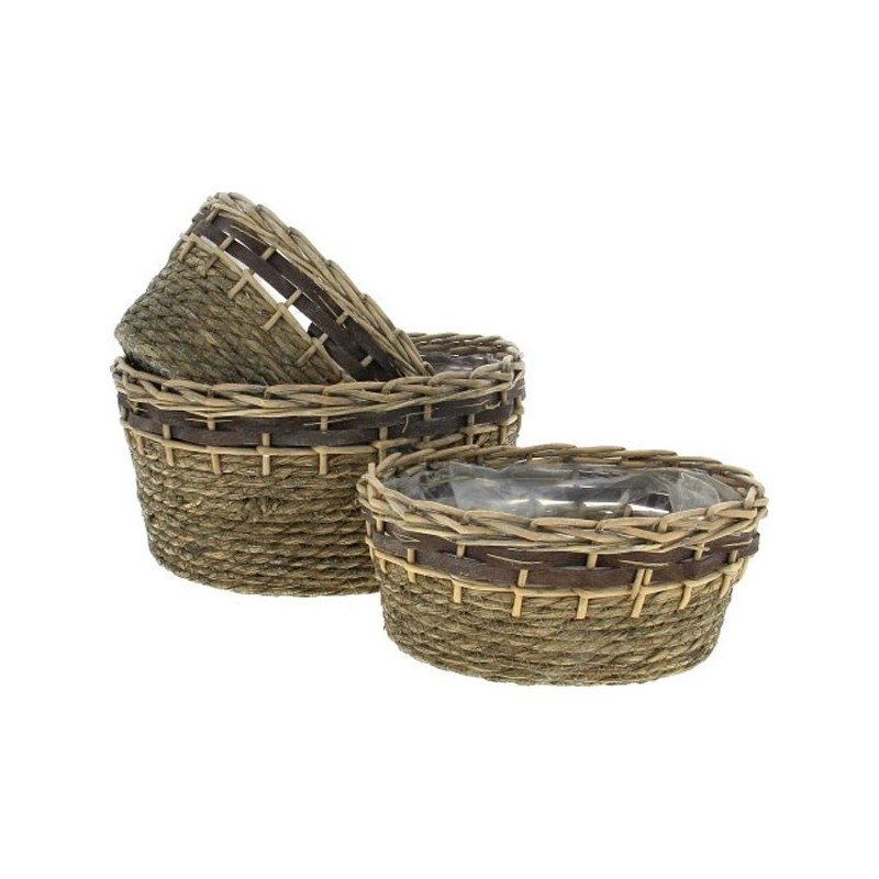 VANNERIE OVALE S/3 NATUREL L:30*25H14 M:26*21H12 S:23*17H10