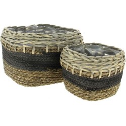 VANNERIE CARREE S/2 GRIS...