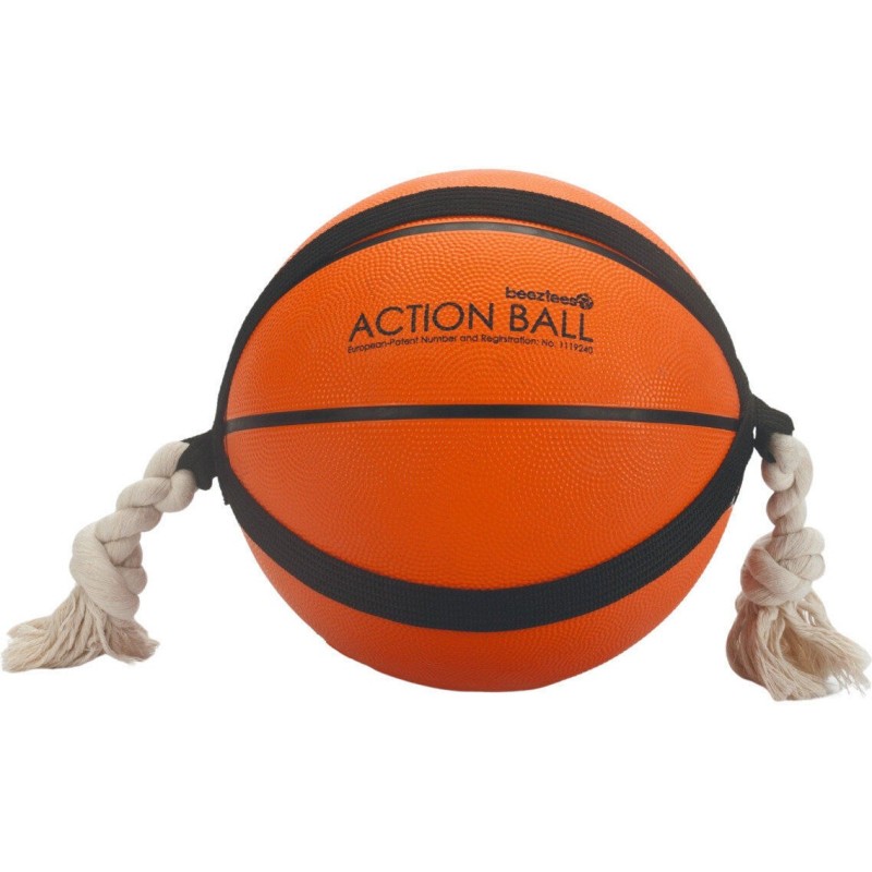 BALLON + CORDE ACTION 24 CM ORANGE 