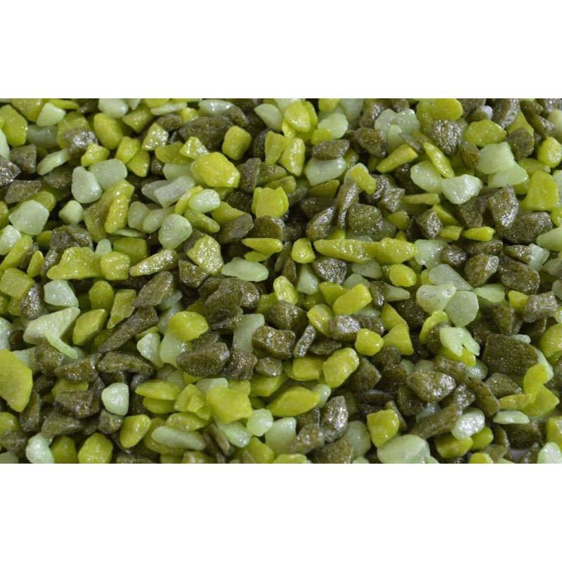 !!!! GRAVIER NEON MIX VERT FONCE/CLAIR 1KG