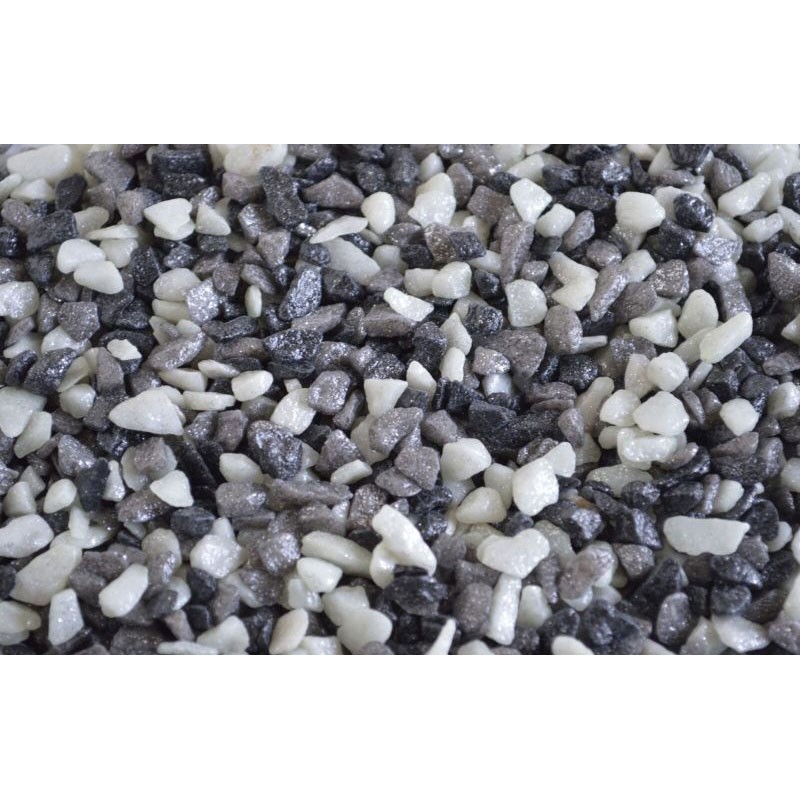 GRAVIER NEON MIX NOIR/GRIS 1 KG