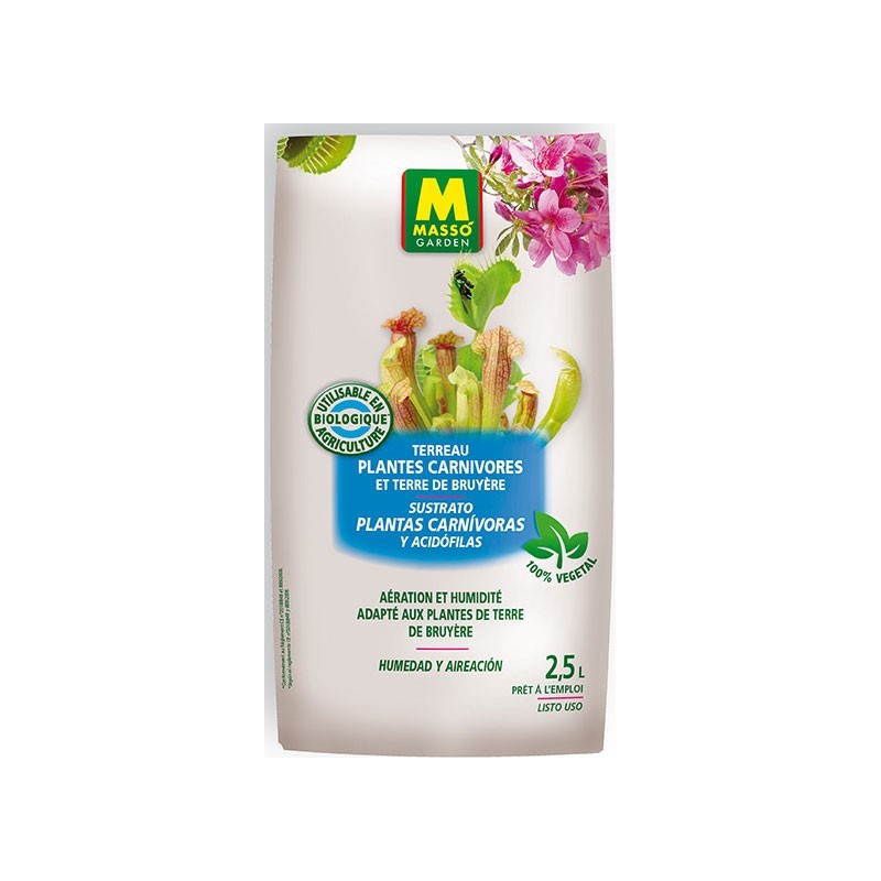 TERREAU PLANTES CARNIVORES ET DE BRUYERE 2.5L
