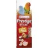 STICKS PETITS PERROQUETS AVEC NOIX & GARNITURE DE RAISINS   remplace 422310   versele