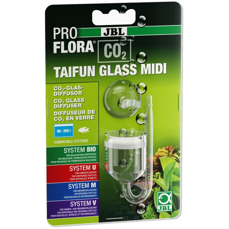 JBL ProFlora CO2 TAIFUN GLASS MIDI** remplace le 6469100