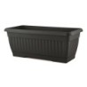 BAC À FLEURS MEDITERAN AVEC SOUCOUPE 62X20X17H  ANTHRACITE