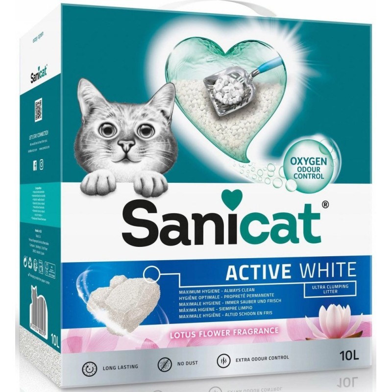SANICAT ACTIVE WHITE ULTRA CLUMPING 10L